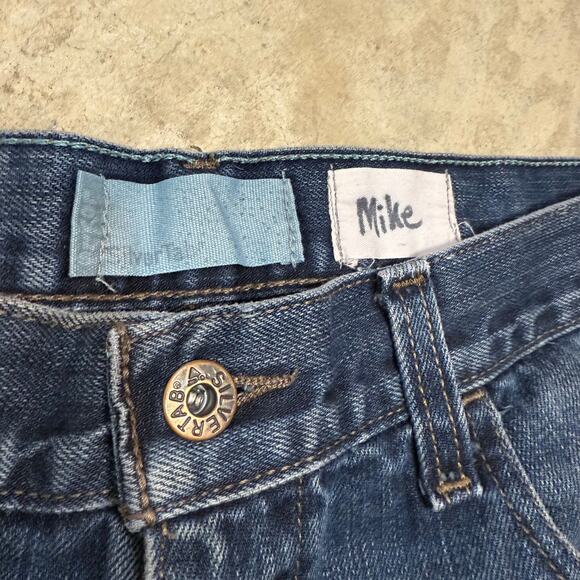 Y2K Levi's SilverTab 34X28 True Boot Jean Distressed Crop 90s Grunge Vintage Dad - Picture 6 of 11